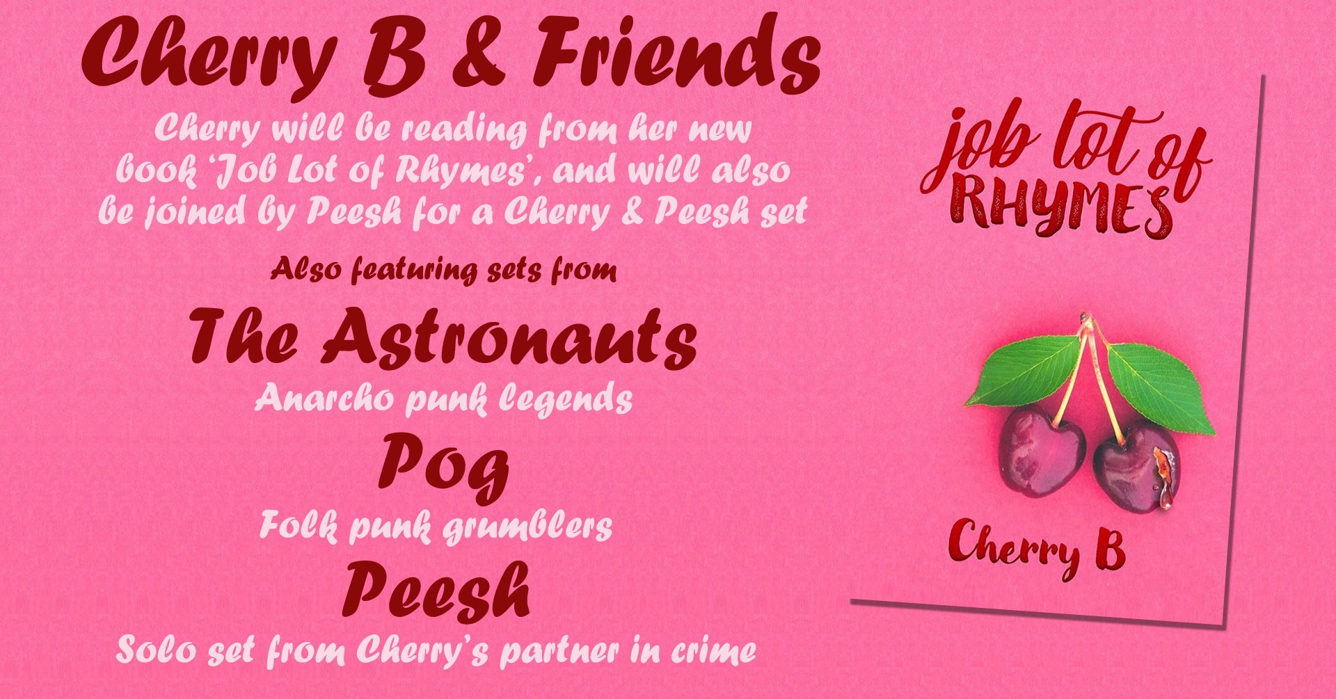 Cherry B & Friends / The Astronauts / Pog / Peesh