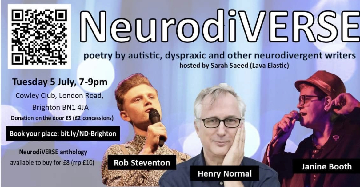 NeurodiVERSE poetry by autistic, dyspraxia and neurodivergent writers